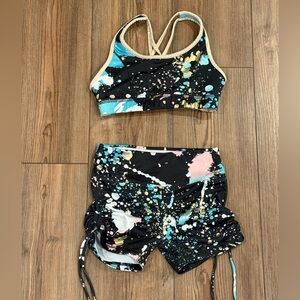Girls Sport Bra & Short Set